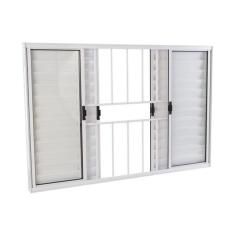 Imagem de Janela Veneziana Em Alum nio 100 X 120 X 8 Cm Grade 6 Folhas