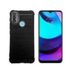 Imagem de Capa Capinha Emborrachada Motorola Moto E20 Carbono Tpu - Império Das