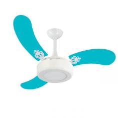 Imagem de Ventilador De Teto Infinity Child Led 3000K Azul 3 Pás 110V 2014 + Con