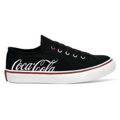 Imagem de Tênis Coca Cola Wooster Canvas CC2452 Preto-Feminino