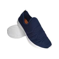 Imagem de Tênis Meia Calce Fácil Adulto Casual Confortável - via verezze, Azul m