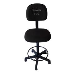 Imagem de Cadeira Caixa Alta Aro Base Sapata Fixa Pra Mercado Balcao - Sintonia