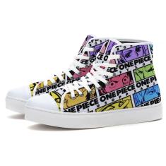 Imagem de Tênis Cano Alto Série Anime One Piece 3 Luffy-Unissex