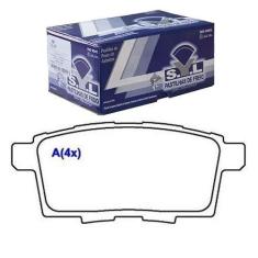 Imagem de PASTILHA FREIO TRASEIRA AKEBONO - EDGE 08 A 10 - SYL2229
