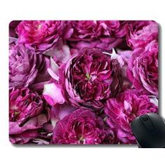 Imagem de Mouse pad personalizado, mouse pad rosa com rosas e flores