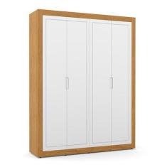 Imagem de Guarda Roupa Infantil Tutto New 4 Portas Freijó/Branco Soft - Matic Mó