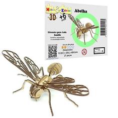 Imagem de Brinquedo Quebra Cabeça 3D Abelha Mdf