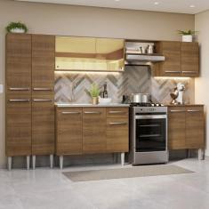 Imagem de Armário de Cozinha Completa 293cm com Pia Rustic Emilly Madesa 07