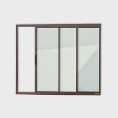 Imagem de Janela Confort 2 Folhas Vidro Liso 100cm x 150cm Brimak