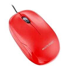 Imagem de Mouse Classic Box Modelo: Multilaser Mo292 - Vermelho - Office