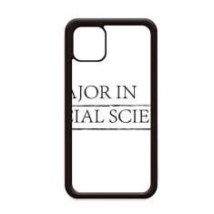 Imagem de Capa com citação I Major in Social Science para iPhone 11 Pro Max para Apple Mobile Case Shell