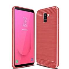 Imagem de Capa para Samsung Galaxy J8 2018, capa de material de fibra de carbono, macia, antiderrapante, antiimpressões digitais, capa totalmente protetora para Samsung Galaxy J8 2018