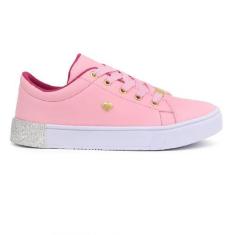 Imagem de Tenis Infantil Feminino Para Meninas Sapato Com Strass E Coração  - Ka