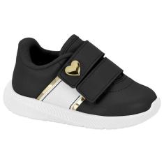 Imagem de Molekinha Tenis Turim Metal Glamour Preto-Feminino