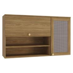 Imagem de Armário Aéreo Cozinha Botanic 120 Cm 2 Portas Nogueira Fosco - Kappesb