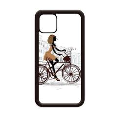 Imagem de Capa Bicycle Lady France Ilustration Pattern para iPhone 12 Pro Max para Apple Mini Mobile Case Shell