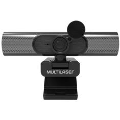 Imagem de Webcam Ultra HD 2K Auto Focus Noise Cancelling Microfone USB 2.0  Multilaser - WC053