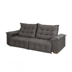 Imagem de Sofa + Pillow Milão Marrom Rec Estofados 2,50m 4 Lugares
