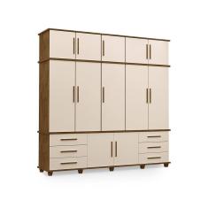 Imagem de Guarda-roupa Com 5 Portas Berlim Malbec Off White
