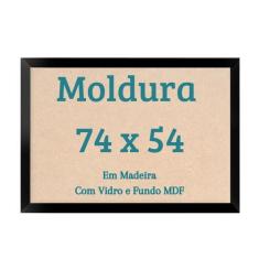 Imagem de Moldura 54X74 Para Quebra Cabeça 1000 Pçs 74X54 Imagem Poster Com Vidr