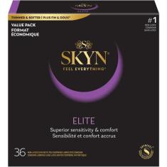 Imagem de Preservativos Ultrafinos e Lubrificados Sem Látex - SKYN Elite (36 uni
