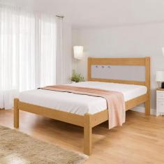 Imagem de Cama Casal Sofisticada Berli Naturalle E Off White