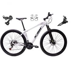 Imagem de Bicicleta Aro 29 Ksw Xlt 24v K7 Câmbios Shimano Freio Hidráulico Garfo Trava - Branco Tam.17