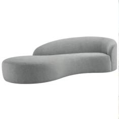 Imagem de Divã Recamier Orgânico França 180cm Lado Esquerdo Bouclé - Amarena Mov