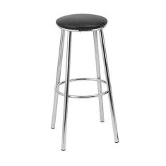 Imagem de Banqueta Magé Preta e Cromada