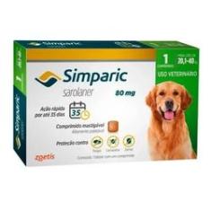 Imagem de Simparic 80mg para Cães de 20,1 a 40kg