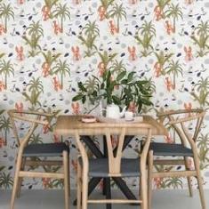 Imagem de Papel De Parede Adesivo Mar E Coqueiros N06170 Rolo 0,58X3M