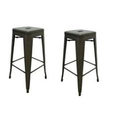 Imagem de Conjunto 2 Banquetas Tolix Média - Bronze