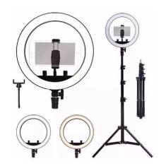 Imagem de Kit Completo Ring Light 10 Polegadas Com Tripé 2,1 Metro Dimmer Youtuber Selfie Pro