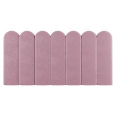 Imagem de Painel Cabeceira Cama Box Solteiro Lana 100cm Suede Rosê - Abmaza