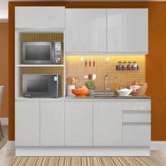 Imagem de Armário De Cozinha Compacta 100% Mdf Madesa Acordes Xb190001 Com Balcã