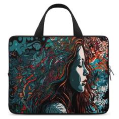 Imagem de Bolsa para laptop compatível com MacBook Pro M3/M2/M1, MacBook Pro, MacBook Air, iPad Pro, Surface Pro 9/8 de 15 polegadas, bolsa de borracha de cloropreno