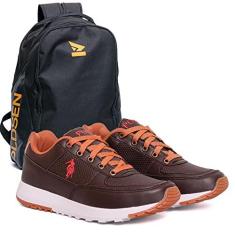 Imagem de Tenis Masculino Sapatenis da Polo Elite casual cadarço sapato + mochila