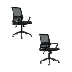Imagem de Kit 2 Cadeira Giratória Escritório Diretor Tokyo Preto