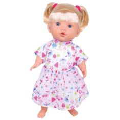 Imagem de Boneca Reborn Brinquedo Marcelle Loira Fala 60 Frases Milk