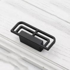 Imagem de Lidar com latão maciço preto ouro alças vintage 96 mm maçanetas de porta de armário antigo para puxadores de gaveta de móveis, preto, 32 mm