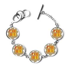 Imagem de DIYthinker Pulseira com emblema Nacional Andorra La Vella Andorra Joia