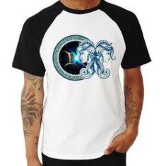 Imagem de Camiseta Raglan Signo Gêmeos Astrologia - Foca Na Moda