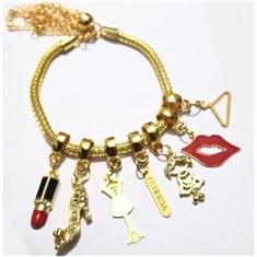 Imagem de Pulseira Estilista Moda Beleza Folheado A Ouro 18k