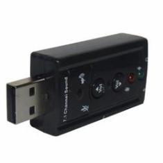 Imagem de Placa De Som Áudio Usb 7.1 USB Para Pc ou Notebook