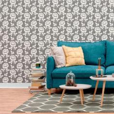 Imagem de Papel de Parede Adesivo Floral N012139 Rolo 0,58X3,00M