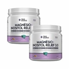 Imagem de Kit 2X: Magnésio + Inositol Relief 3.0 Camomila e Lavanda True Source 350g