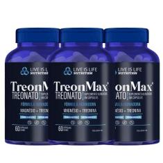 Imagem de kit 3 TreonMax Magnesio Treonato 500 Mg 60 Capsula puro