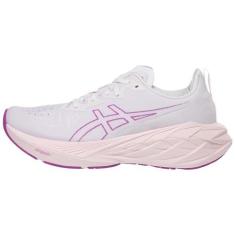 Imagem de ASICS Tênis de corrida feminino NOVABLAST 4, Branco/Mar calmante, 40