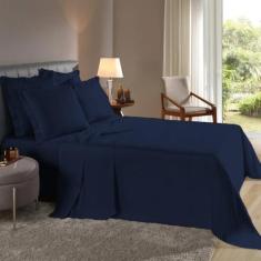 Imagem de Lençol Solteiro De Cima 2 Pçs C/ Bainha Percal Flex 400 Fios Toque Mac