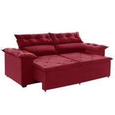 Imagem de Sofá Compact 180 cm Retrátil e Reclinável com Molas Espirais Suede Ver